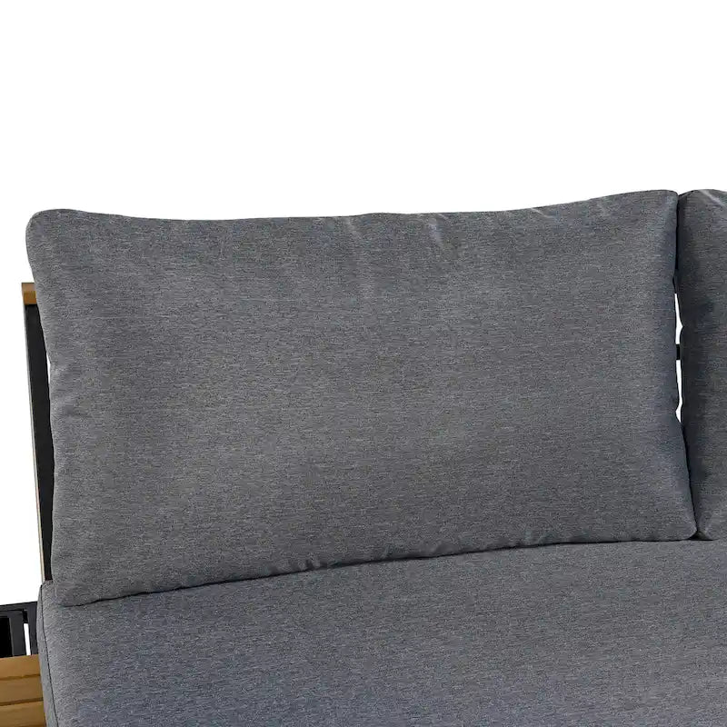 4 Pieces Outdoor Sofa Set with Waterproof Cushions