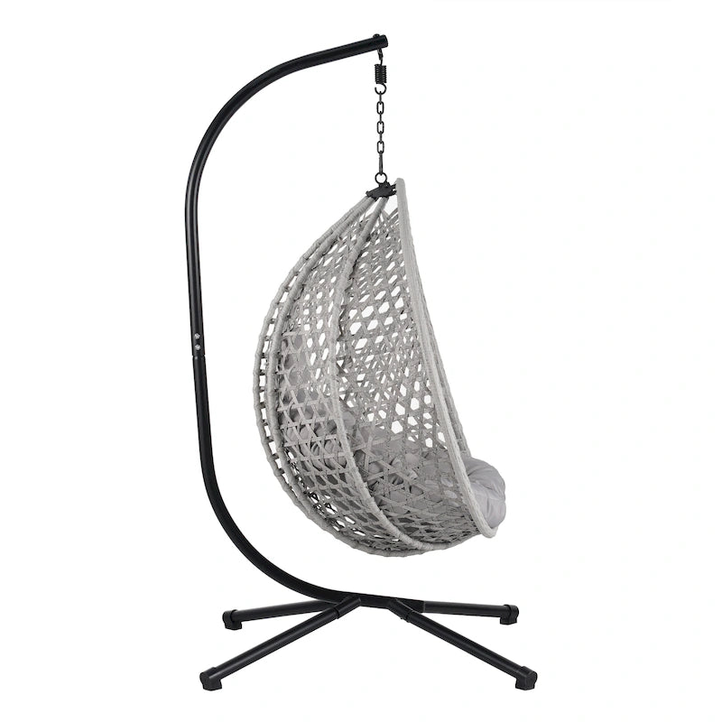 U_STYLE Versatile Hanging Egg Chair for Indoor and Outdoor Use