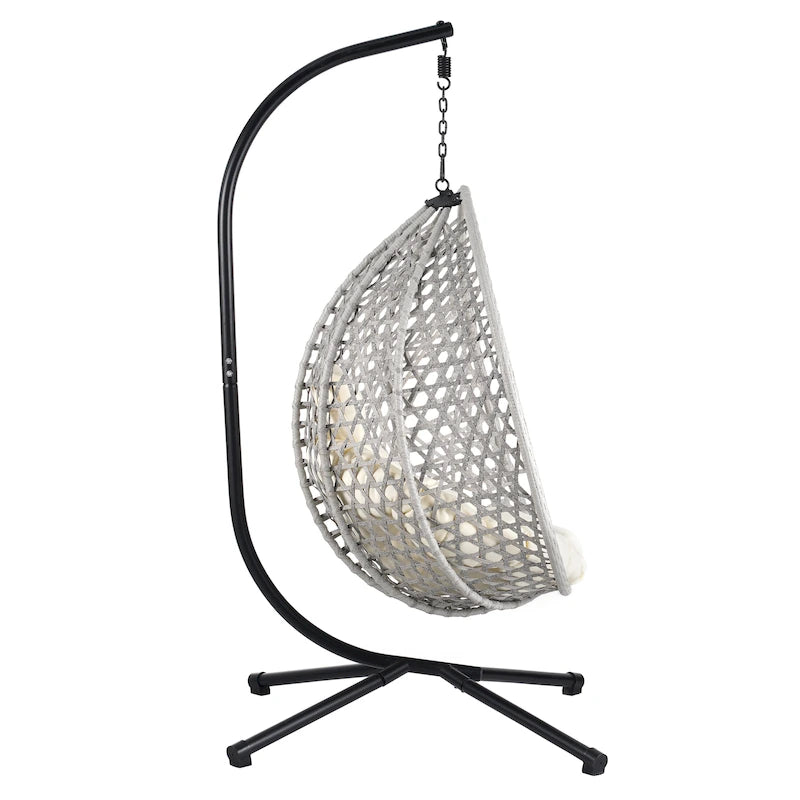 U_STYLE Versatile Hanging Egg Chair for Indoor and Outdoor Use