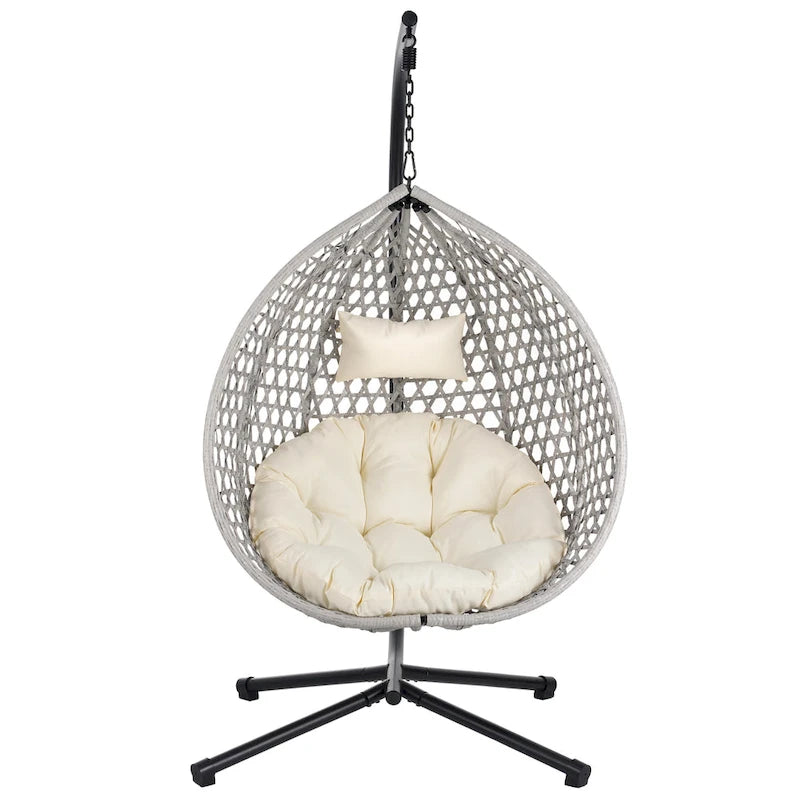U_STYLE Versatile Hanging Egg Chair for Indoor and Outdoor Use