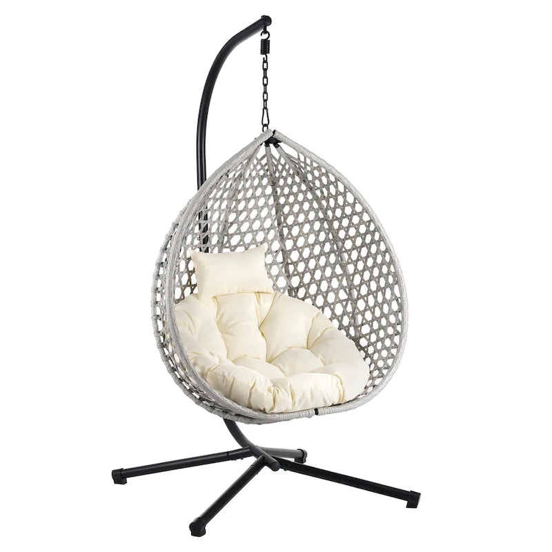 U_STYLE Versatile Hanging Egg Chair for Indoor and Outdoor Use