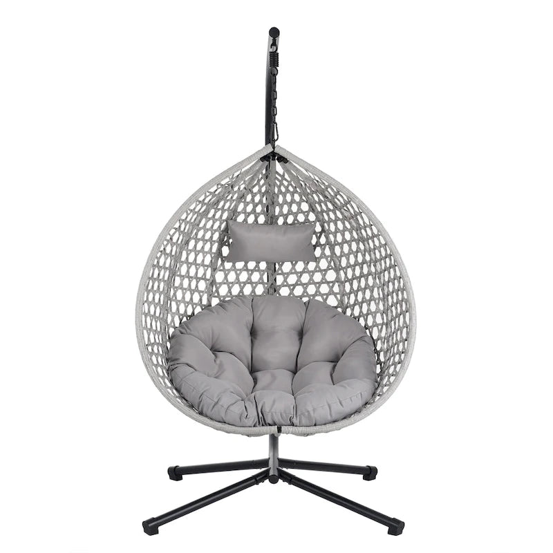 U_STYLE Versatile Hanging Egg Chair for Indoor and Outdoor Use