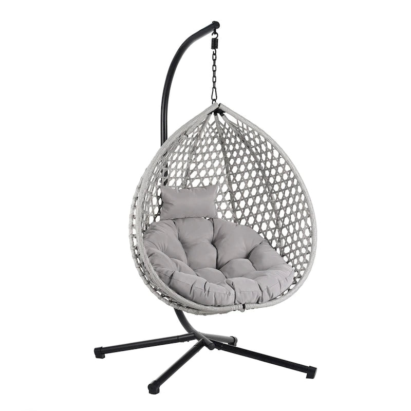 U_STYLE Versatile Hanging Egg Chair for Indoor and Outdoor Use