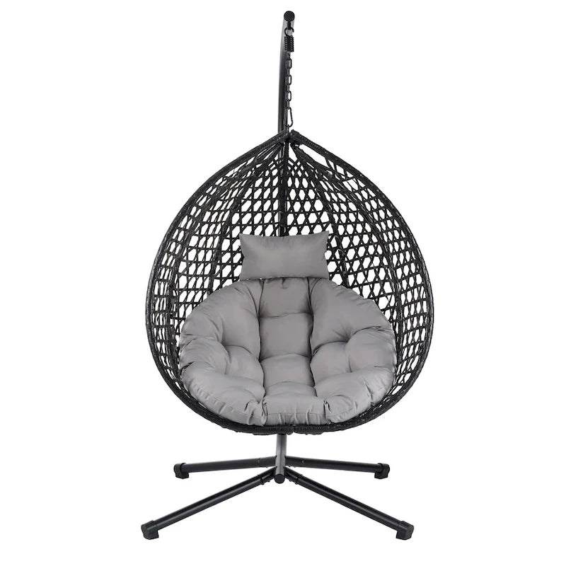 U_STYLE Versatile Hanging Egg Chair for Indoor and Outdoor Use