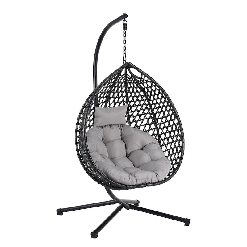 U_STYLE Versatile Hanging Egg Chair for Indoor and Outdoor Use