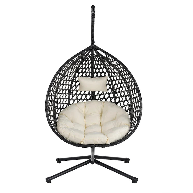 U_STYLE Versatile Hanging Egg Chair for Indoor and Outdoor Use