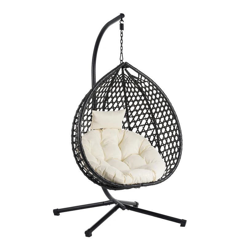 U_STYLE Versatile Hanging Egg Chair for Indoor and Outdoor Use