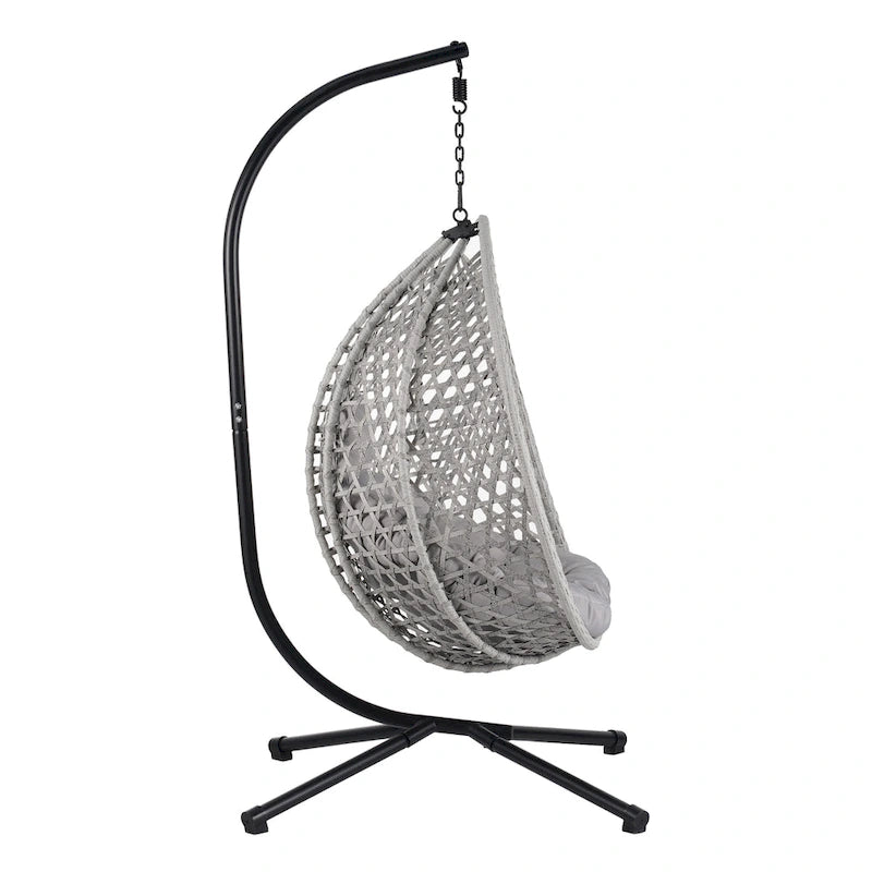U_STYLE Versatile Hanging Egg Chair for Indoor and Outdoor Use