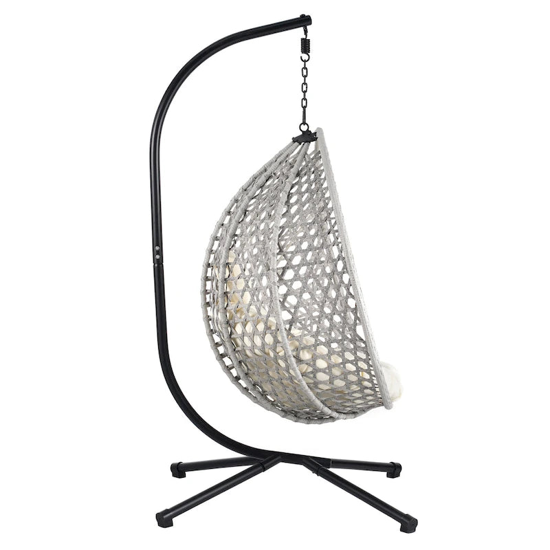 U_STYLE Versatile Hanging Egg Chair for Indoor and Outdoor Use