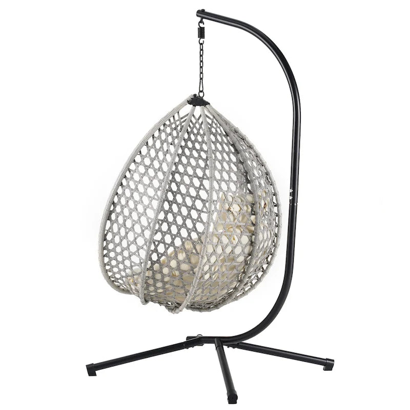U_STYLE Versatile Hanging Egg Chair for Indoor and Outdoor Use