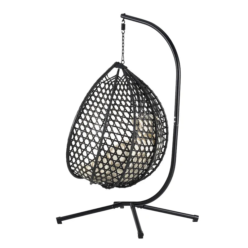 U_STYLE Versatile Hanging Egg Chair for Indoor and Outdoor Use