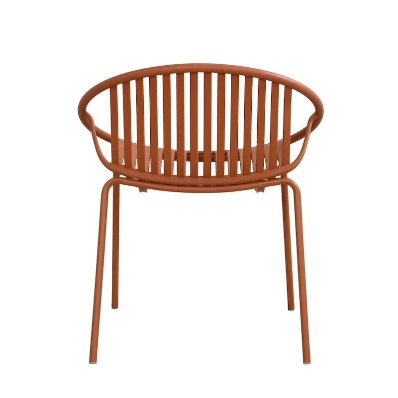 Patio Dining Chairs Stackable Chairs with Breathable Design