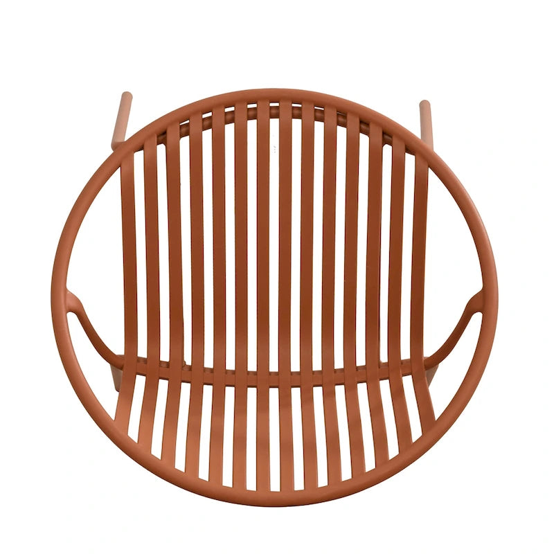 Patio Dining Chairs Stackable Chairs with Breathable Design