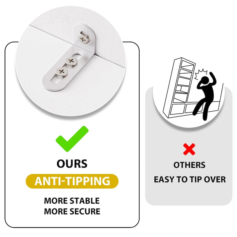 White 112.5 Entertainment Wall Unit with 13 Shelves, 8 Drawers and 2 Cabinets for TVs Up to 70