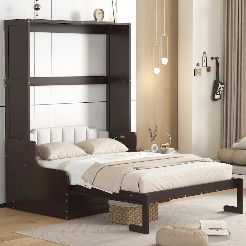 Modern Queen Murphy Bed with Cushion