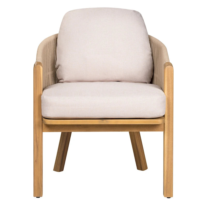 Christopher Knight Home - Eleanor Outdoor Acacia Wood Dining Chair (Set of 2)