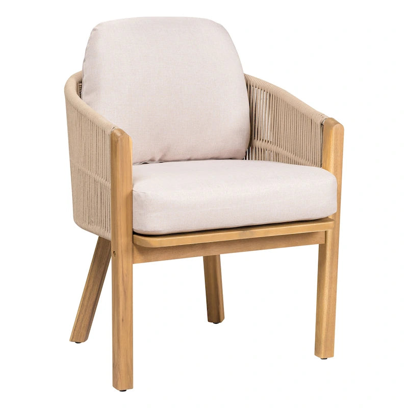 Christopher Knight Home - Eleanor Outdoor Acacia Wood Dining Chair (Set of 2)