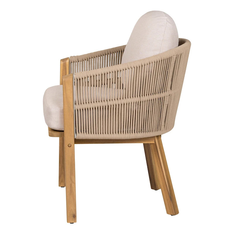 Christopher Knight Home - Eleanor Outdoor Acacia Wood Dining Chair (Set of 2)