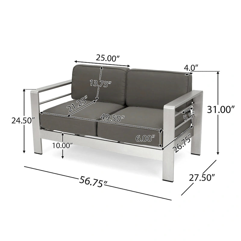 Cape Coral 18-piece Outdoor Seating Set with Cushions by Christopher Knight Home