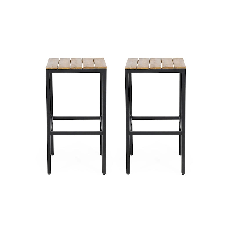 Dorset Acacia Wood Bar Stools by Christopher Knight Home