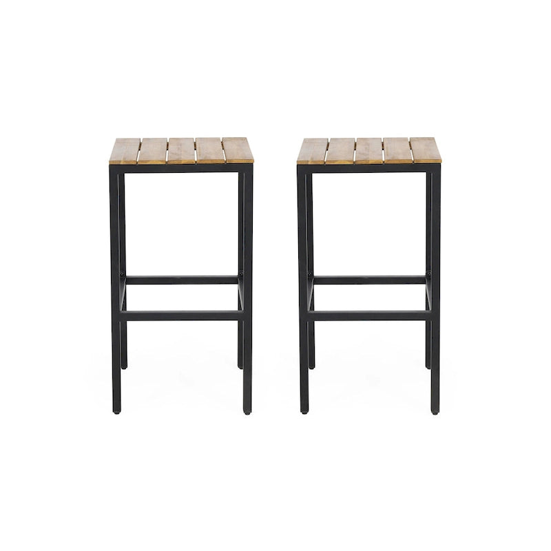 Dorset Acacia Wood Bar Stools by Christopher Knight Home