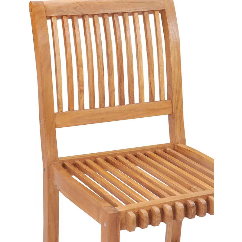 Chic Teak Castle Teak Wood Outdoor/ Indoor Bar Stool Chair