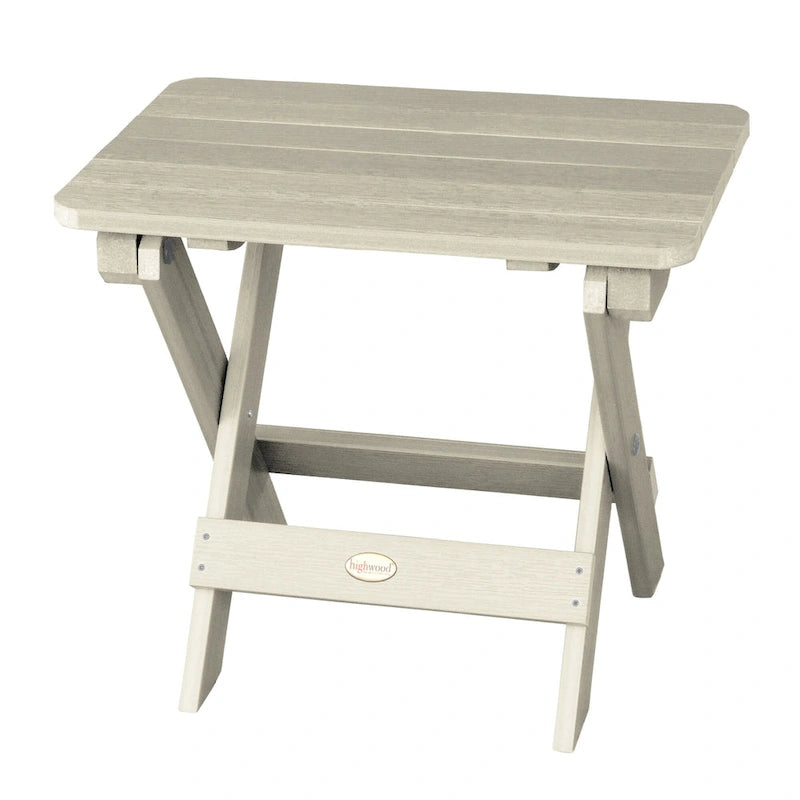 3 Piece Set Outdoor Adirondack Chairs and Folding Side Table