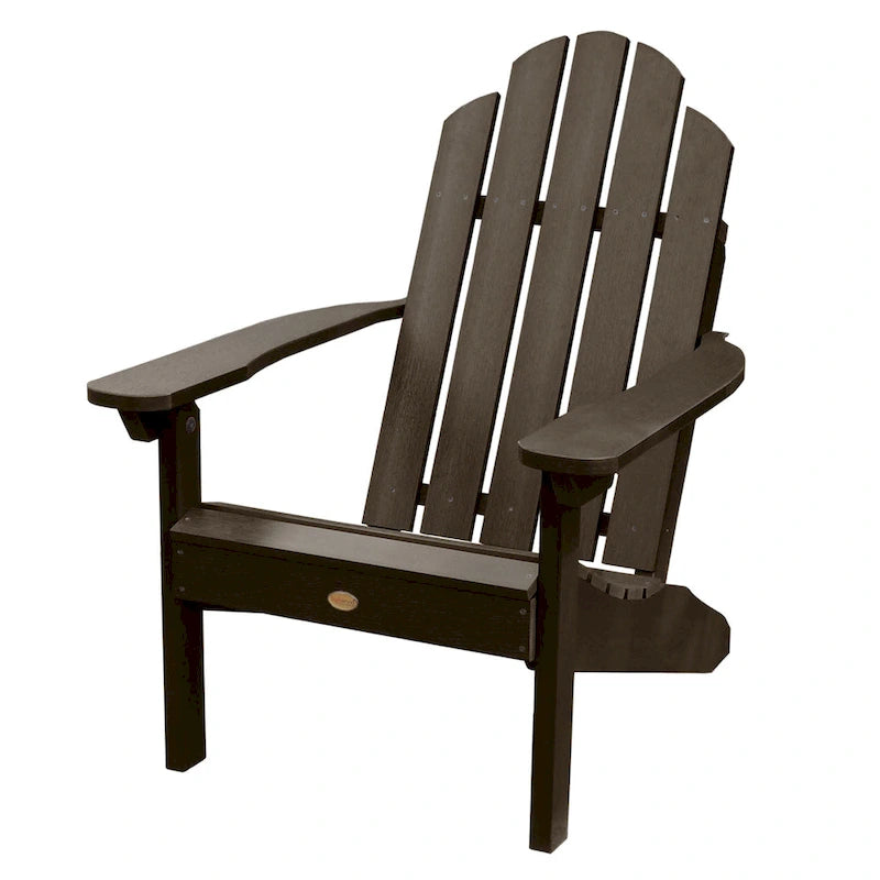 3 Piece Set Outdoor Adirondack Chairs and Folding Side Table