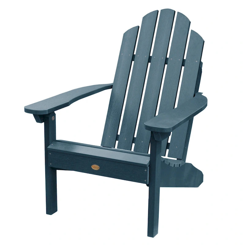 3 Piece Set Outdoor Adirondack Chairs and Folding Side Table
