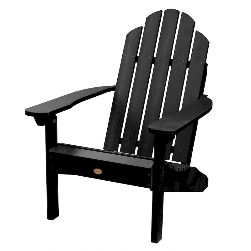 3 Piece Set Outdoor Adirondack Chairs and Folding Side Table