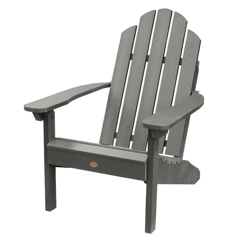 3 Piece Set Outdoor Adirondack Chairs and Folding Side Table
