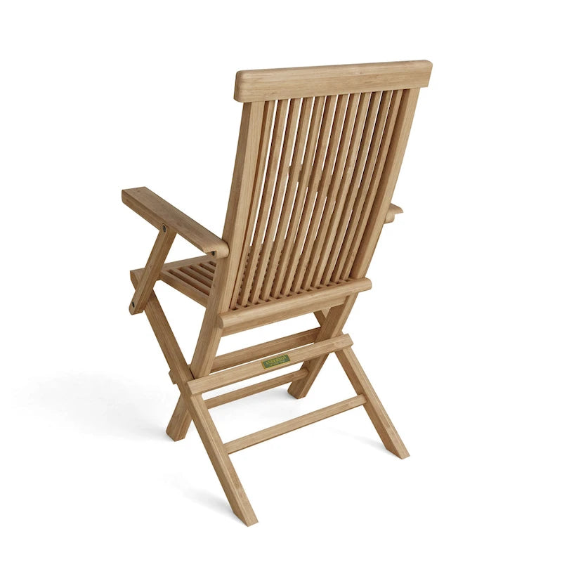Classic Teak Outdoor Dining Chair - Foldable (Set of 2)