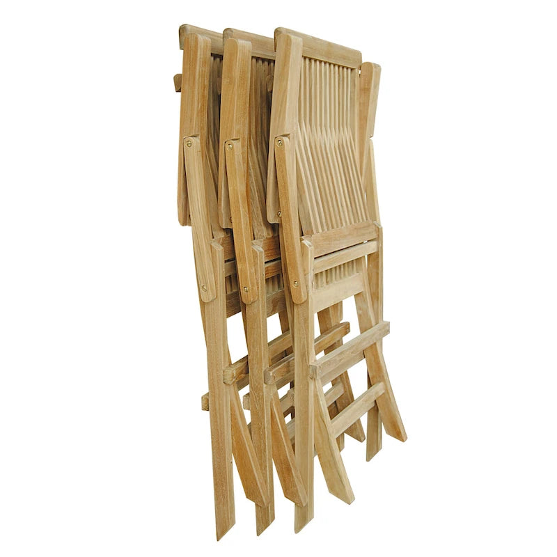 Classic Teak Outdoor Dining Chair - Foldable (Set of 2)