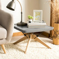 SAFAVIEH Outdoor Ashely Modern Dark Grey Coffee Table - 22.1  x 22.1  x 14.6  - 22Wx22Dx15H