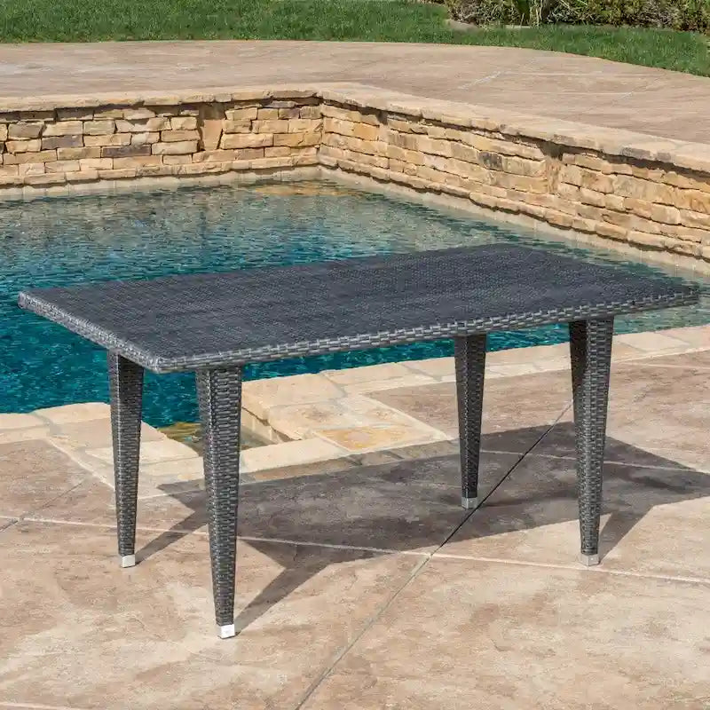 Delani 7-piece Outdoor Wicker Dining Set by Christopher Knight Home