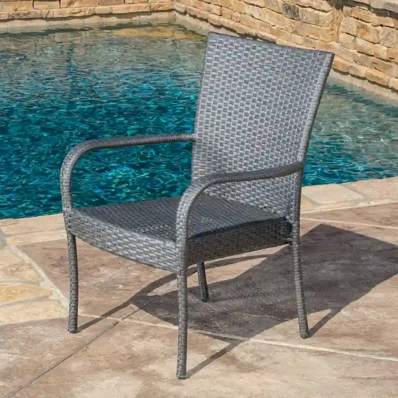Delani 7-piece Outdoor Wicker Dining Set by Christopher Knight Home
