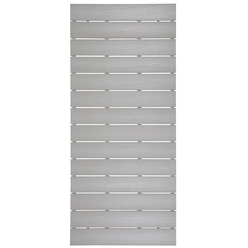 Gilbert Modern Light Grey and White 9 Piece Outdoor Patio Dining Set