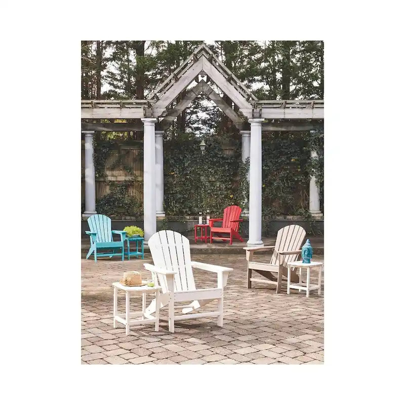 Signature Design by Ashley Sundown Treasure Outdoor Rectangular Poly All Weather End Table - Grayish Brown