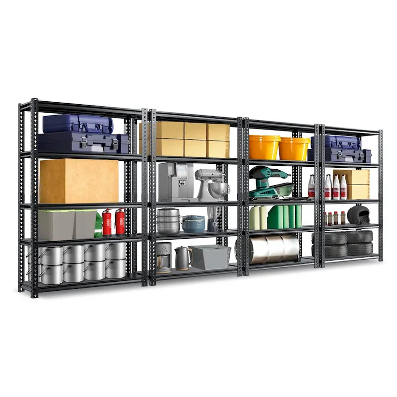 DoCred Heavy Duty Storage Rack, Garage Metal Shelving Unit, 4Pack