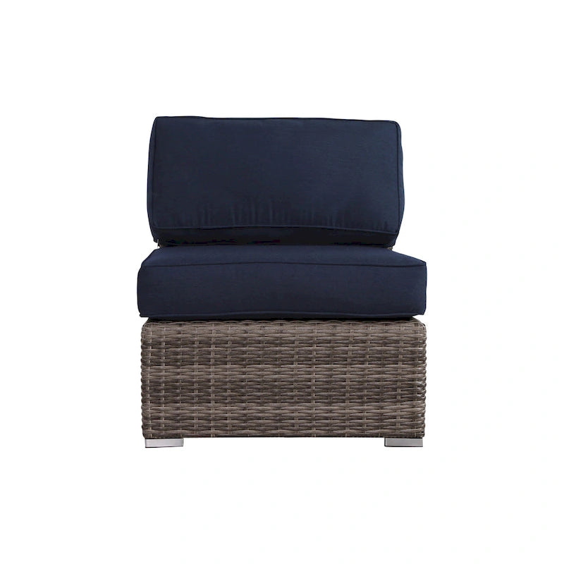 Wicker/Rattan 4 - Person Seating Group with Sunbrella Cushions