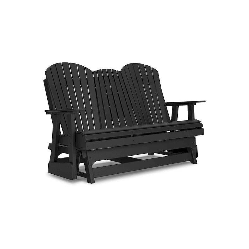 Signature Design by Ashley Hyland wave Outdoor Glider Loveseat - 67  W x 31.5  D x 41.75  H