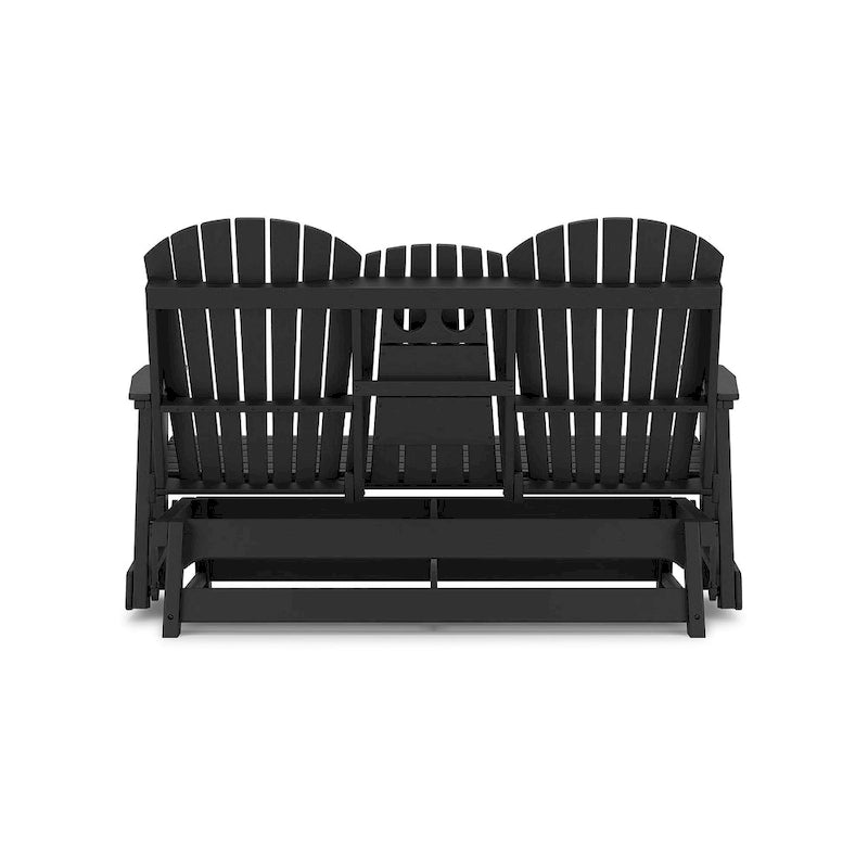 Signature Design by Ashley Hyland wave Outdoor Glider Loveseat - 67  W x 31.5  D x 41.75  H