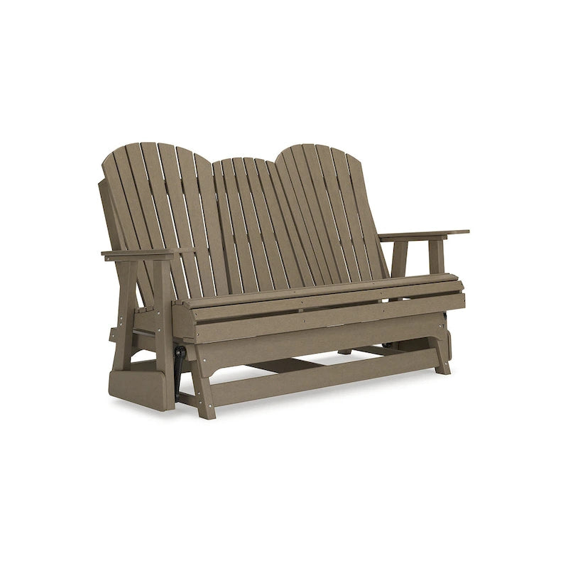 Signature Design by Ashley Hyland wave Outdoor Glider Loveseat - 67  W x 31.5  D x 41.75  H