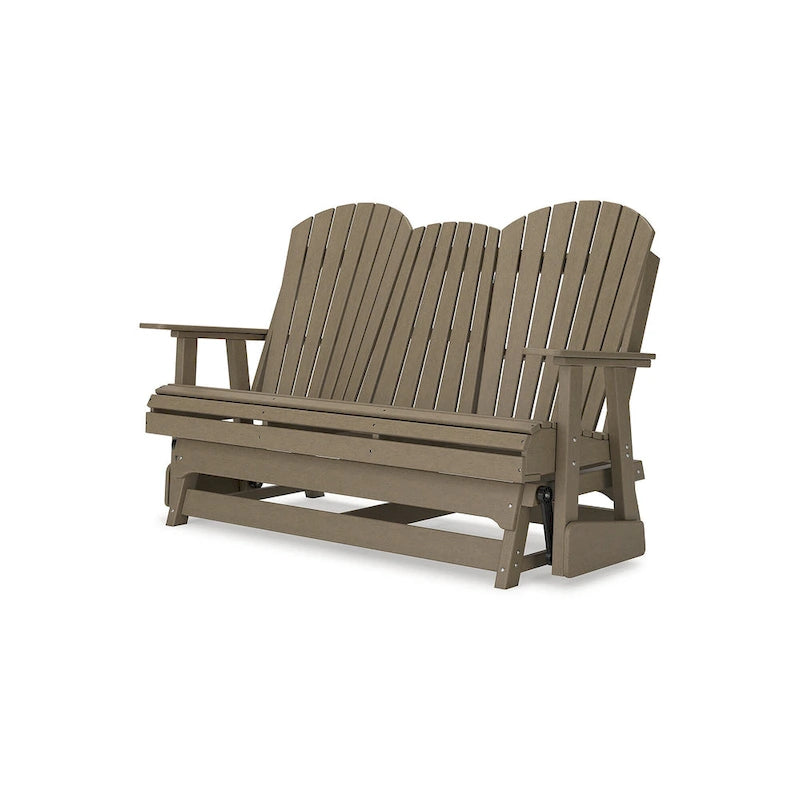 Signature Design by Ashley Hyland wave Outdoor Glider Loveseat - 67  W x 31.5  D x 41.75  H