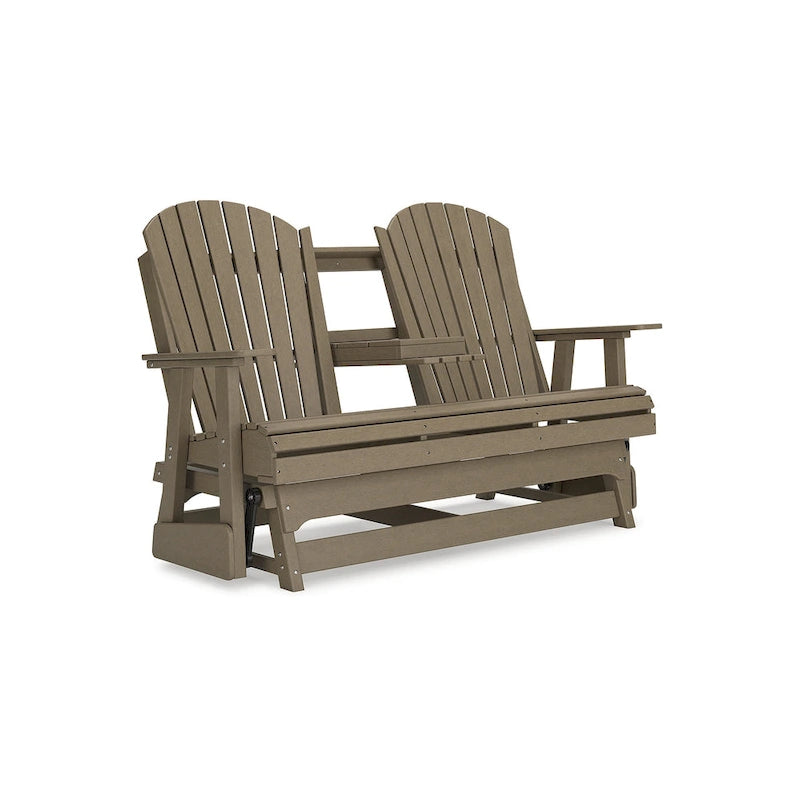 Signature Design by Ashley Hyland wave Outdoor Glider Loveseat - 67  W x 31.5  D x 41.75  H