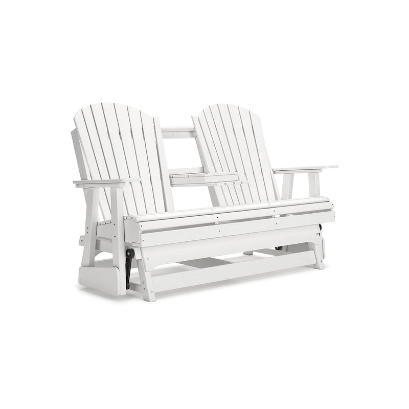 Signature Design by Ashley Hyland wave Outdoor Glider Loveseat - 67  W x 31.5  D x 41.75  H