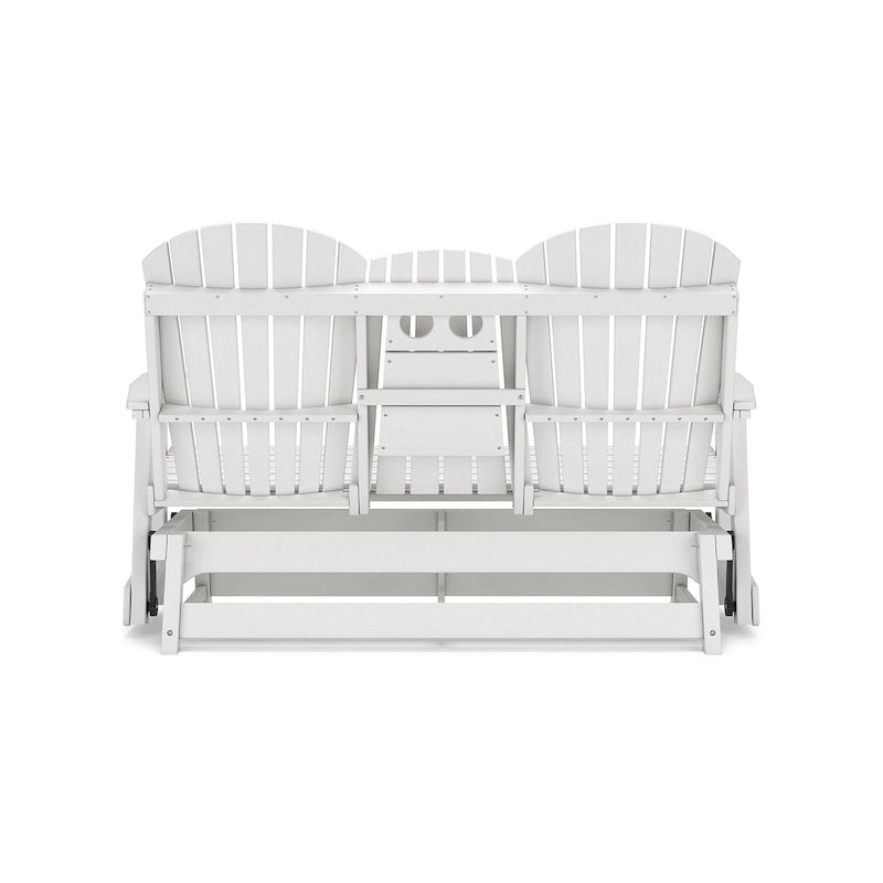 Signature Design by Ashley Hyland wave Outdoor Glider Loveseat - 67  W x 31.5  D x 41.75  H