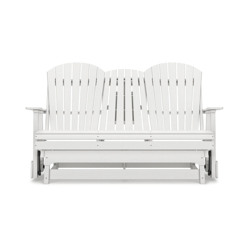 Signature Design by Ashley Hyland wave Outdoor Glider Loveseat - 67  W x 31.5  D x 41.75  H