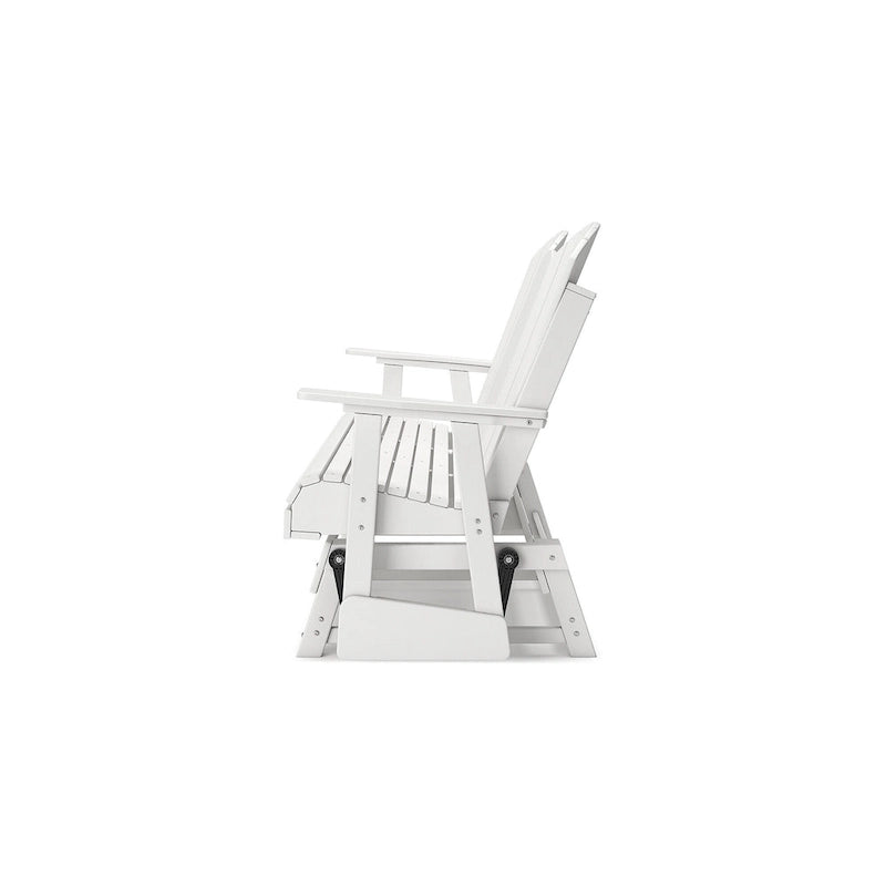 Signature Design by Ashley Hyland wave Outdoor Glider Loveseat - 67  W x 31.5  D x 41.75  H