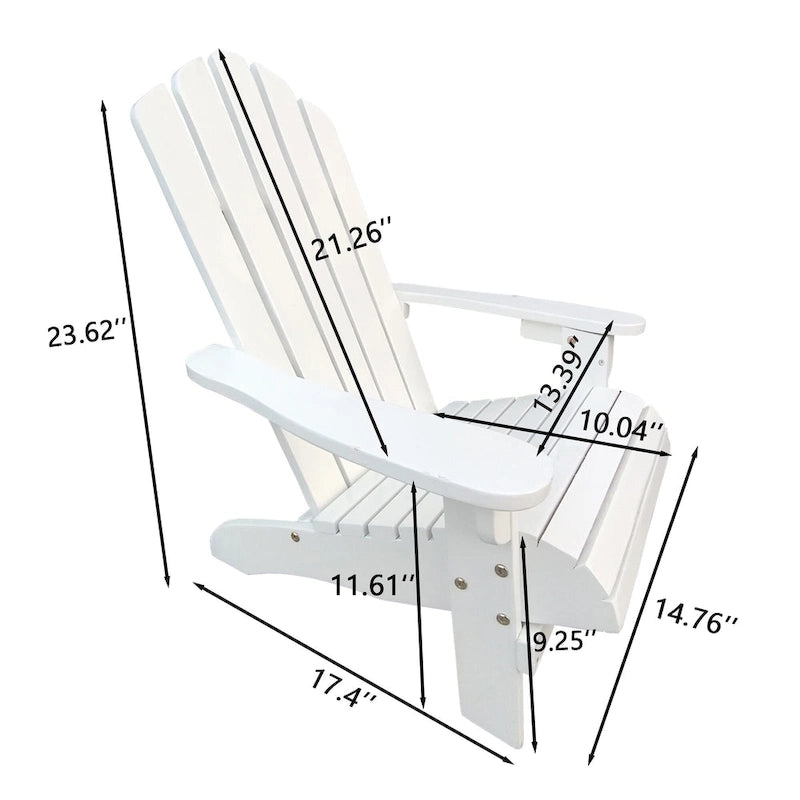 Outdoor Wood Children Adirondack Chair